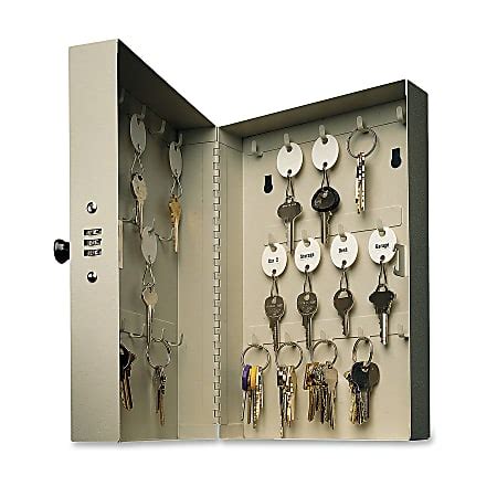 mmf industries 28-key hook-style steel key cabinet|STEELMASTER 28.